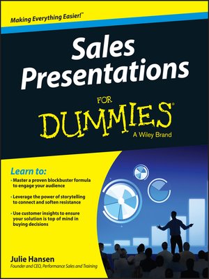 Sales Presentations for Dummies - ebook